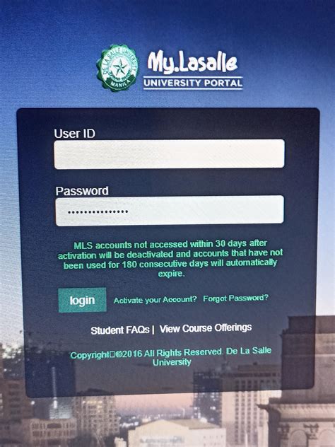 mydlsud portal|My.LaSalle University Portal : Account Activation .